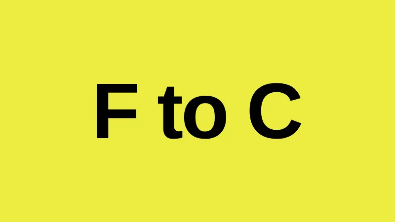 F to C conversion tool for cloud infrastructure and data center operations